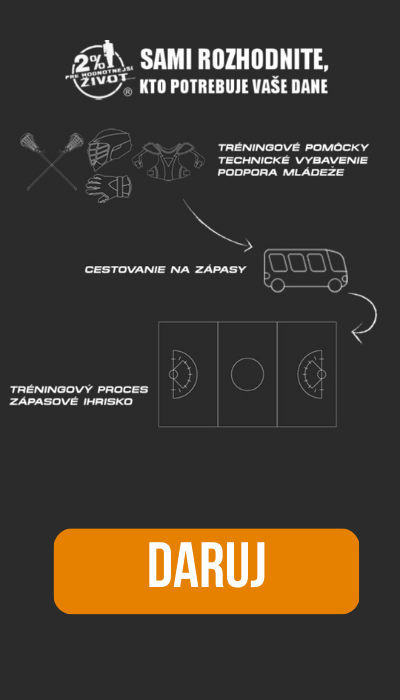 Daruj 2 percenta z daní na lacrosse
